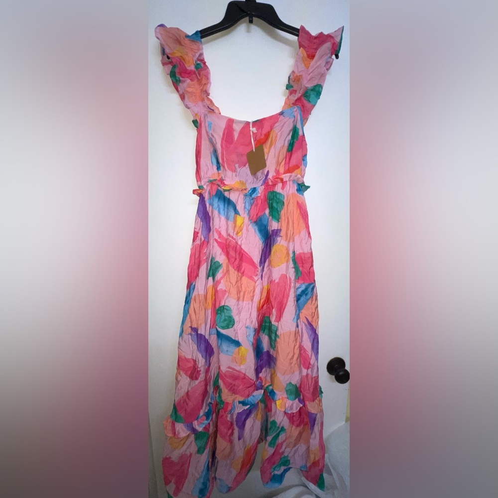Vibrant Multicolor Maxi Dress